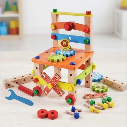 Obrázok z Drevená vzdelávacia stolička