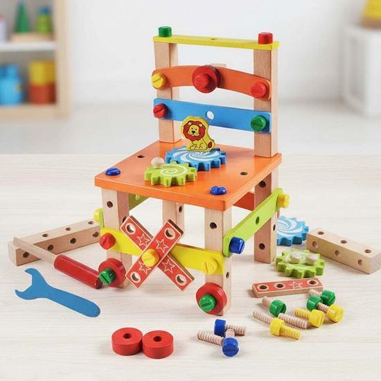 Obrázok z Drevená vzdelávacia stolička