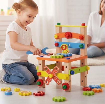 Obrázok z Drevená vzdelávacia stolička