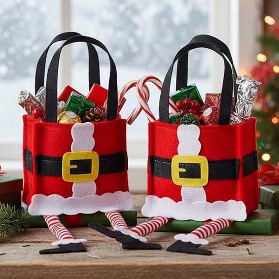 Obrázok z Vianočná dekoratívna darčeková taška - Santa