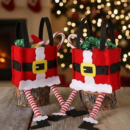 Obrázok z Vianočná dekoratívna darčeková taška - Santa