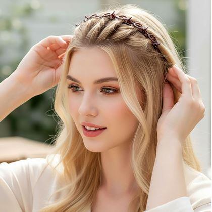 Obrázok z Čelenka so sponkami  -  hnedá