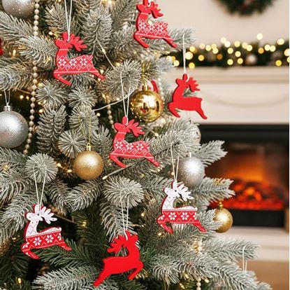 Obrázok Sada drevených ozdôb 12 ks