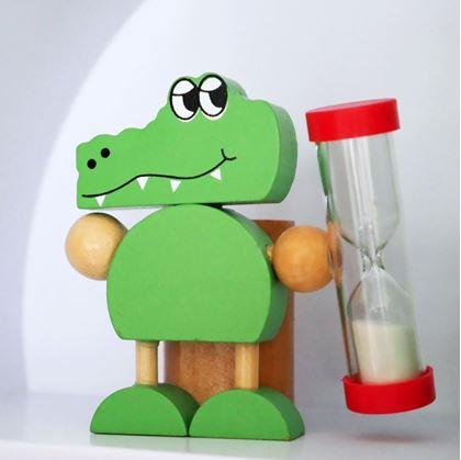 Obrázok z Stojanček na kefku s presýpacími hodinami