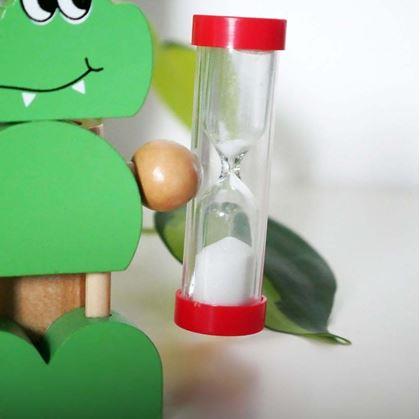 Obrázok z Stojanček na kefku s presýpacími hodinami