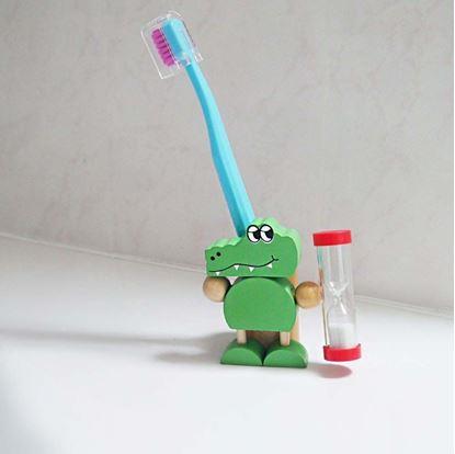 Obrázok Stojanček na kefku s presýpacími hodinami