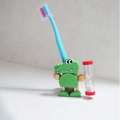 Obrázok z Stojanček na kefku s presýpacími hodinami