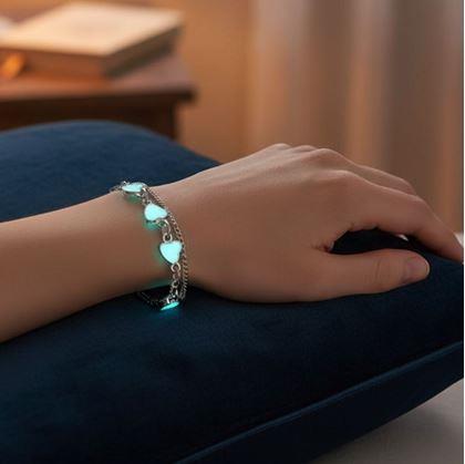 Obrázok z Svietiaci náramok - srdiečka