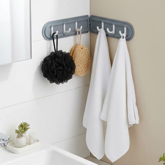 Obrázok z Nalepovací rohový vešiak so 6 háčikmi