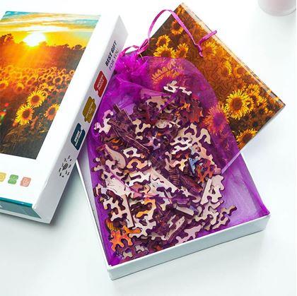 Obrázok z Drevené puzzle s nepravidelnými tvarmi  - polárna žiara