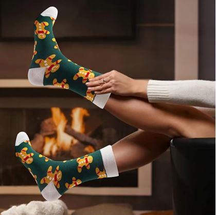 Obrázok z Ponožky s vianočným vzorom  -  perníčky