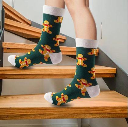 Obrázok z Ponožky s vianočným vzorom  -  perníčky