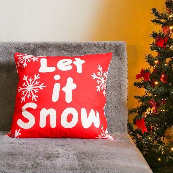 Obrázok z Vianočný poťah na vankúšik 40x40 cm  -  Let it snow