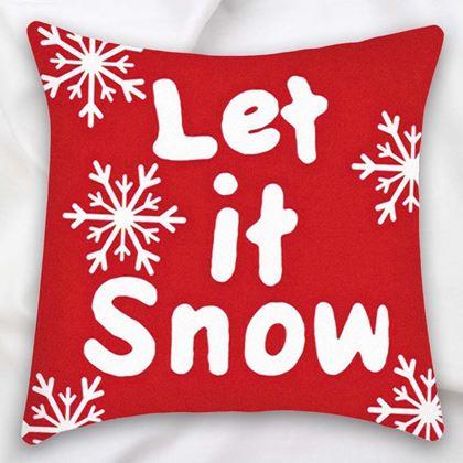 Obrázok z Vianočný poťah na vankúšik 40x40 cm  -  Let it snow