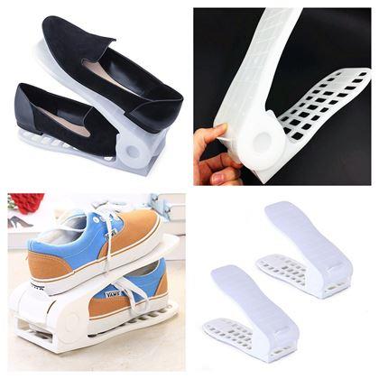 Obrázok z Plastový organizér na topánky  -  biely