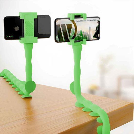 Obrázok z Držiak na telefón  -  zelená chobotnica