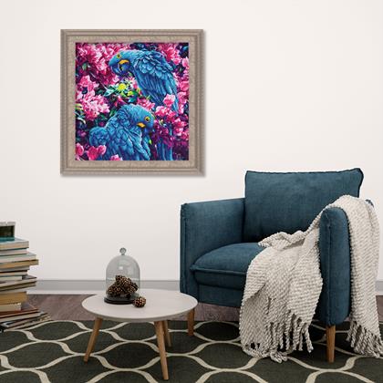 Obrázok z Diamantové maľovanie basic  -  papagáje