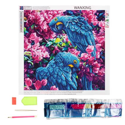 Obrázok z Diamantové maľovanie basic  -  papagáje