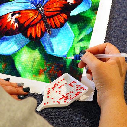 Obrázok z Diamantové maľovanie basic  -  motýlik