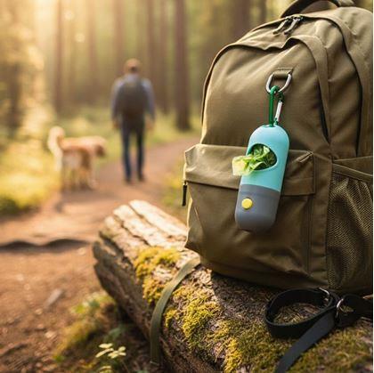 Obrázok z Zásobník s vreckami na psie exkrementy s osvetlením