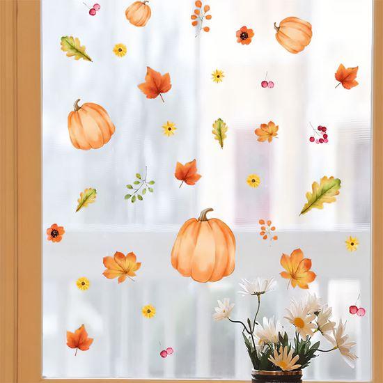 Obrázok z Prilnavé nálepky na okno – jesenná nálada