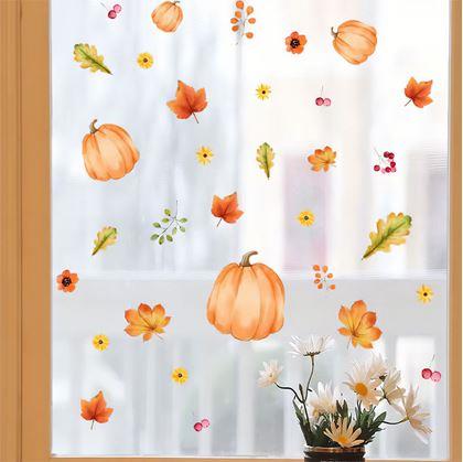 Obrázok z Prilnavé nálepky na okno – jesenná nálada