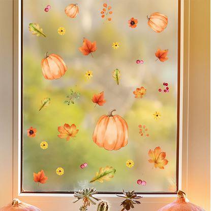 Obrázok Prilnavé nálepky na okno – jesenná nálada