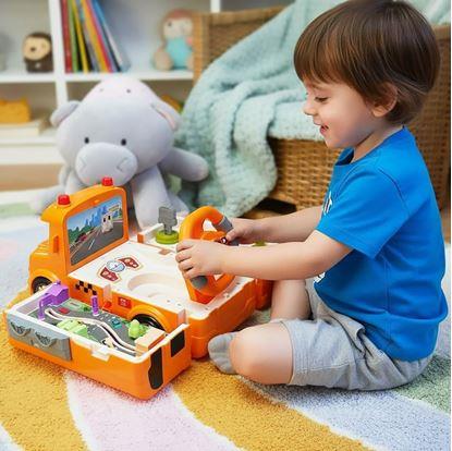 Obrázok Interaktívny rozkladací autobus s volantom