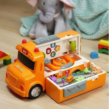 Obrázok z Interaktívny rozkladací autobus s volantom