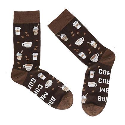Obrázok z Ponožky - Prines mi kávu anglické