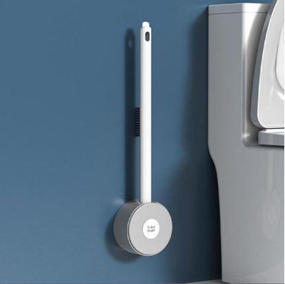 Obrázok Silikónová kefa na wc 2v1