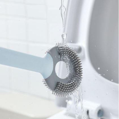 Obrázok z Silikónová kefa na wc 2v1