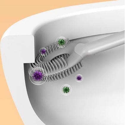 Obrázok z Silikónová kefa na wc 2v1