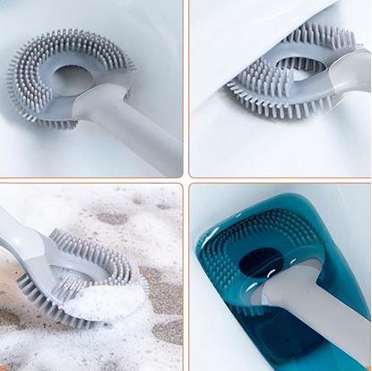 Obrázok Silikónová kefa na wc 2v1