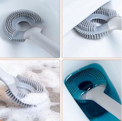 Obrázok z Silikónová kefa na wc 2v1