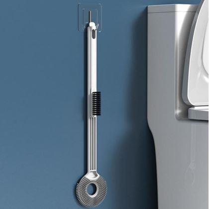 Obrázok z Silikónová kefa na wc 2v1