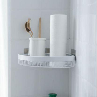 Obrázok Kovová nalepovacia rohová polička