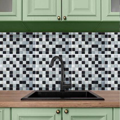 Obrázok z Mozaika na mriežke  -  čiernobiela