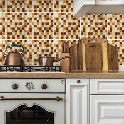 Obrázok z Mozaika na mriežke  -  hnedá