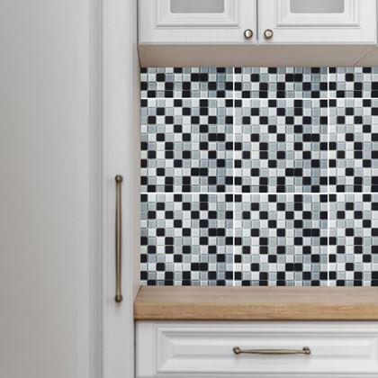 Obrázok z Mozaika na mriežke  -  čiernobiela