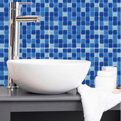 Obrázok z Mozaika na mriežke  -  mix modrá