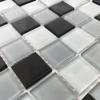 Obrázok z Mozaika na mriežke  -  čiernobiela