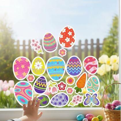 Obrázok z Veľkonočné samolepky na okno 35 ks