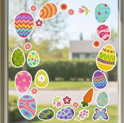 Obrázok z Veľkonočné samolepky na okno 35 ks