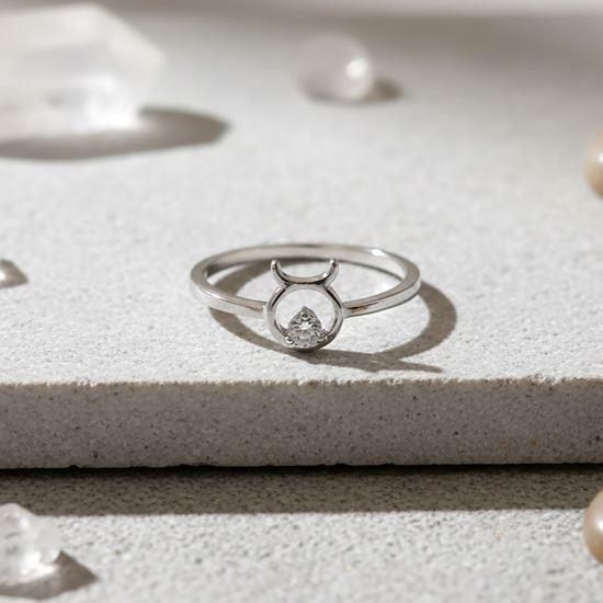 Obrázok z Nastaviteľný prstienok znamenia - býk