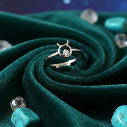 Obrázok z Nastaviteľný prstienok znamenia - býk