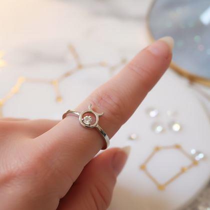 Obrázok z Nastaviteľný prstienok znamenia - býk