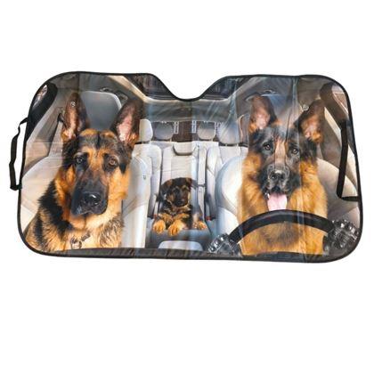 Obrázok z Protislnečná clona do auta s prísavkami - psy