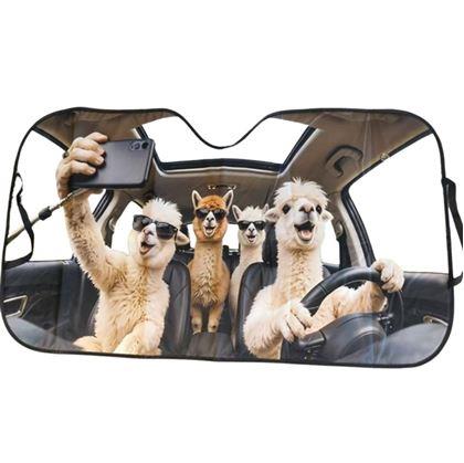 Obrázok z Protislnečná clona do auta s prísavkami - lamy