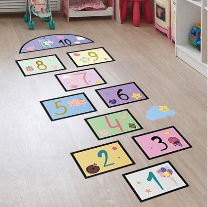 Obrázok z Nálepky na podlahu - skákací panák